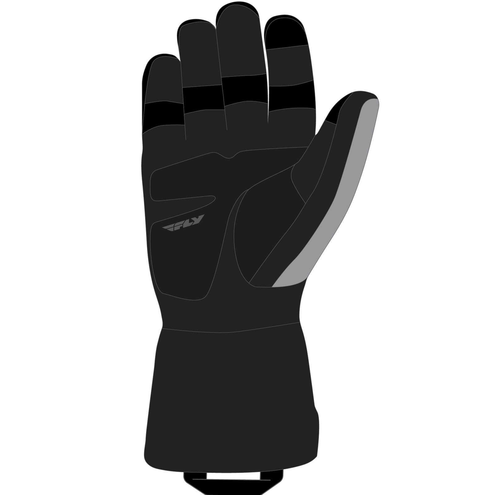 Fly Racing Highland Gloves - Black/Grey/Hi-Vis - Small 363-3951S_1080207