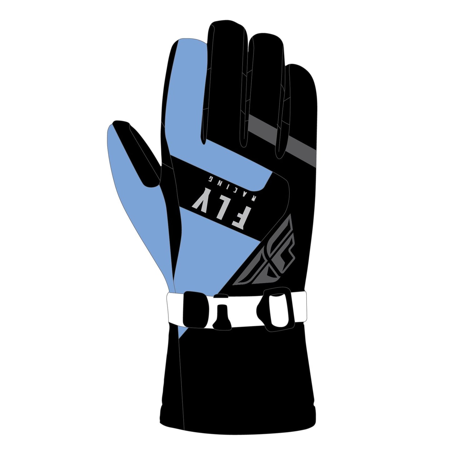 Fly Racing Highland Gloves - Black/Blue - Medium 363-3953M_1080282