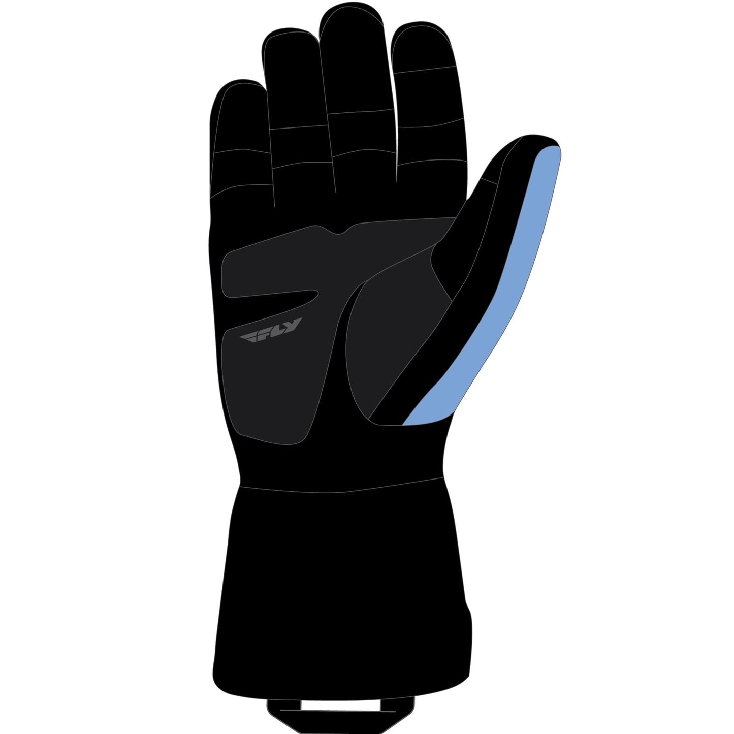 Fly Racing Highland Gloves - Black/Blue - Small 363-3953S_1080285