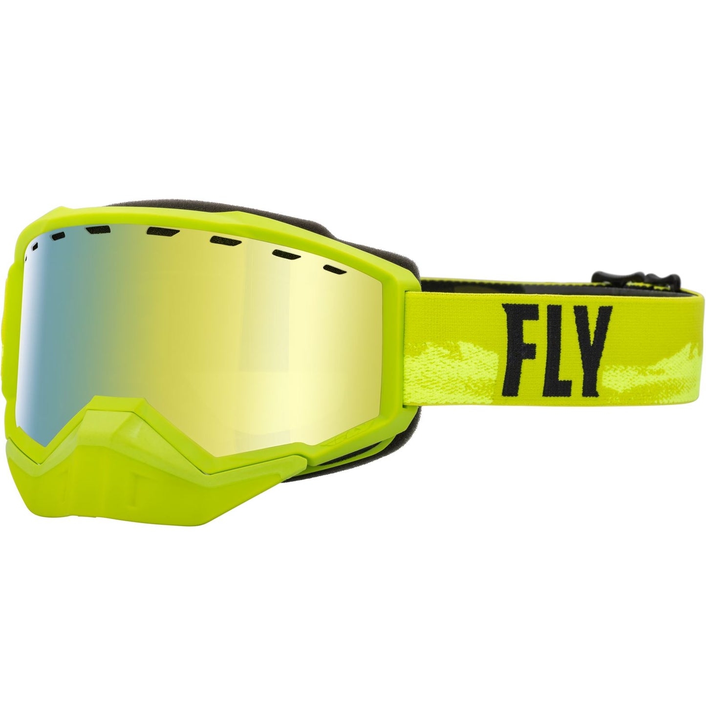 Fly Racing Focus Snow Goggles - Green/Black with Gold Mirror/Yellow Lens 37-50082_904578