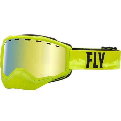 Fly Racing Focus Snow Goggles - Green/Black with Gold Mirror/Yellow Lens 37-50082_904578