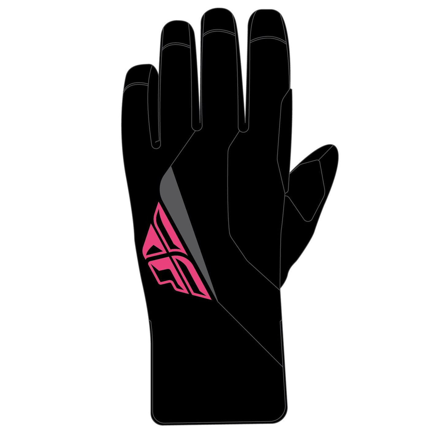Fly Racing Title Long Gloves - Black/Pink - Medium [MPN: 371-0614M]_1080422