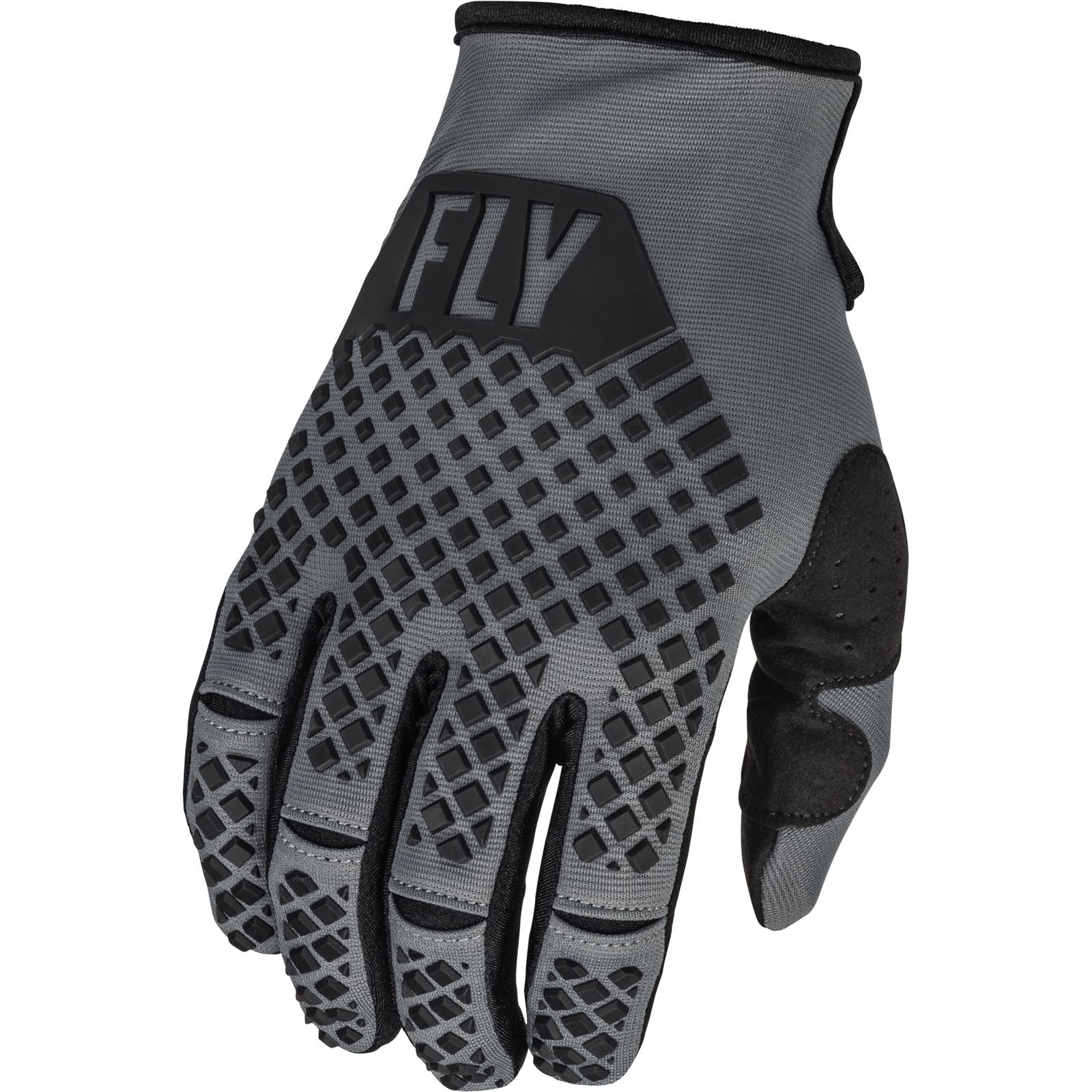 Fly Racing Youth Kinetic Gloves - Dark Grey/Black - Large 376-410YL_904995