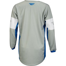 Fly Racing Youth Kinetic Khaos Jersey - Light Grey/Blue/White - X-Large 376-423YX_905143