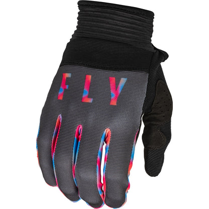 Fly Racing F-16 Gloves - Grey/Pink/Blue - Small 376-811S_906378