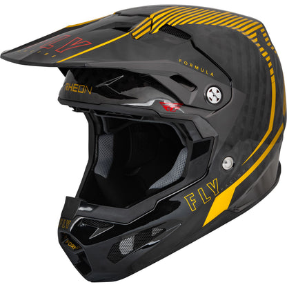 Fly Racing Youth Formula Carbon Tracer Helmet - Gold/Black - Youth Large 73-4441YL_907704