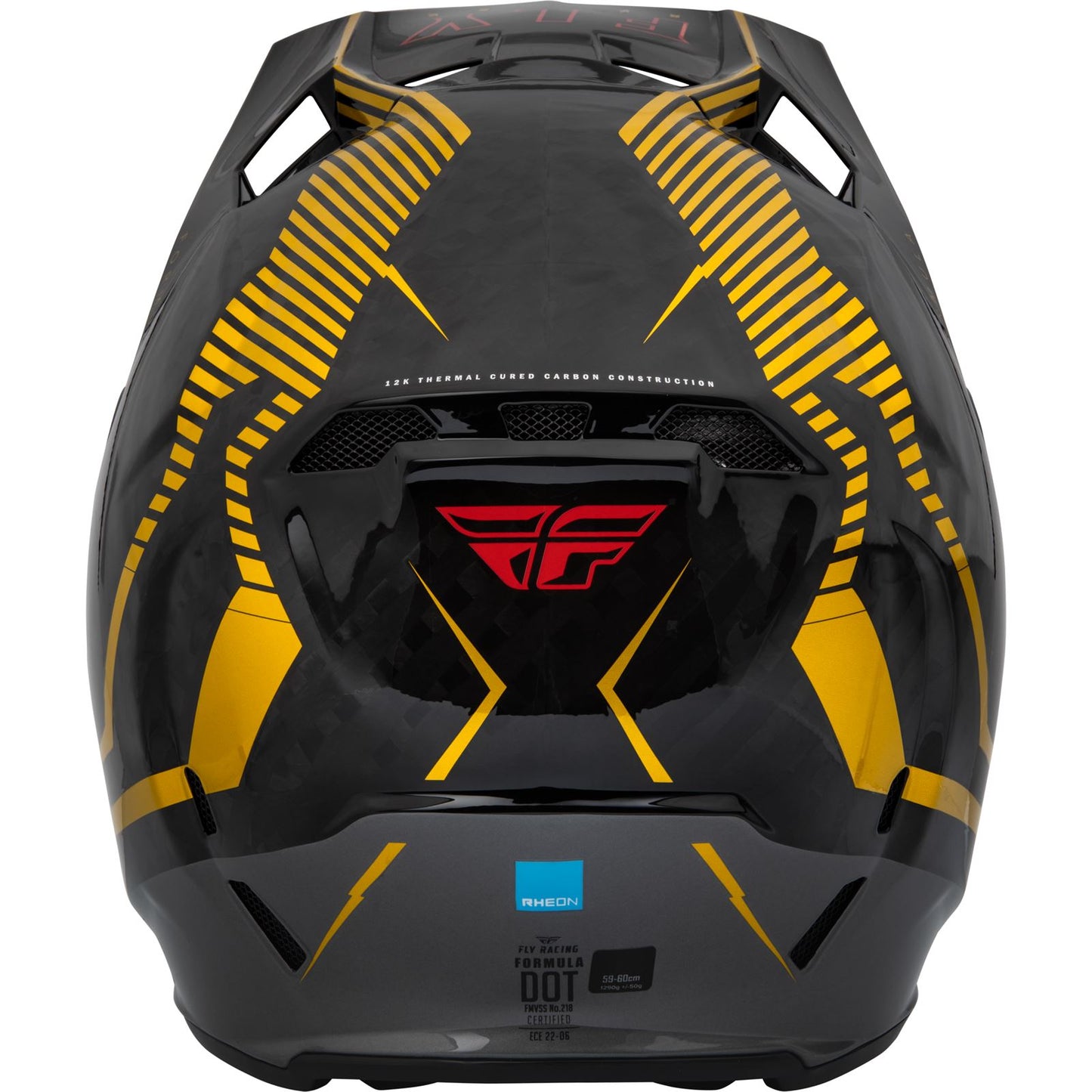 Fly Racing Youth Formula Carbon Tracer Helmet - Gold/Black - Youth Large 73-4441YL_907705