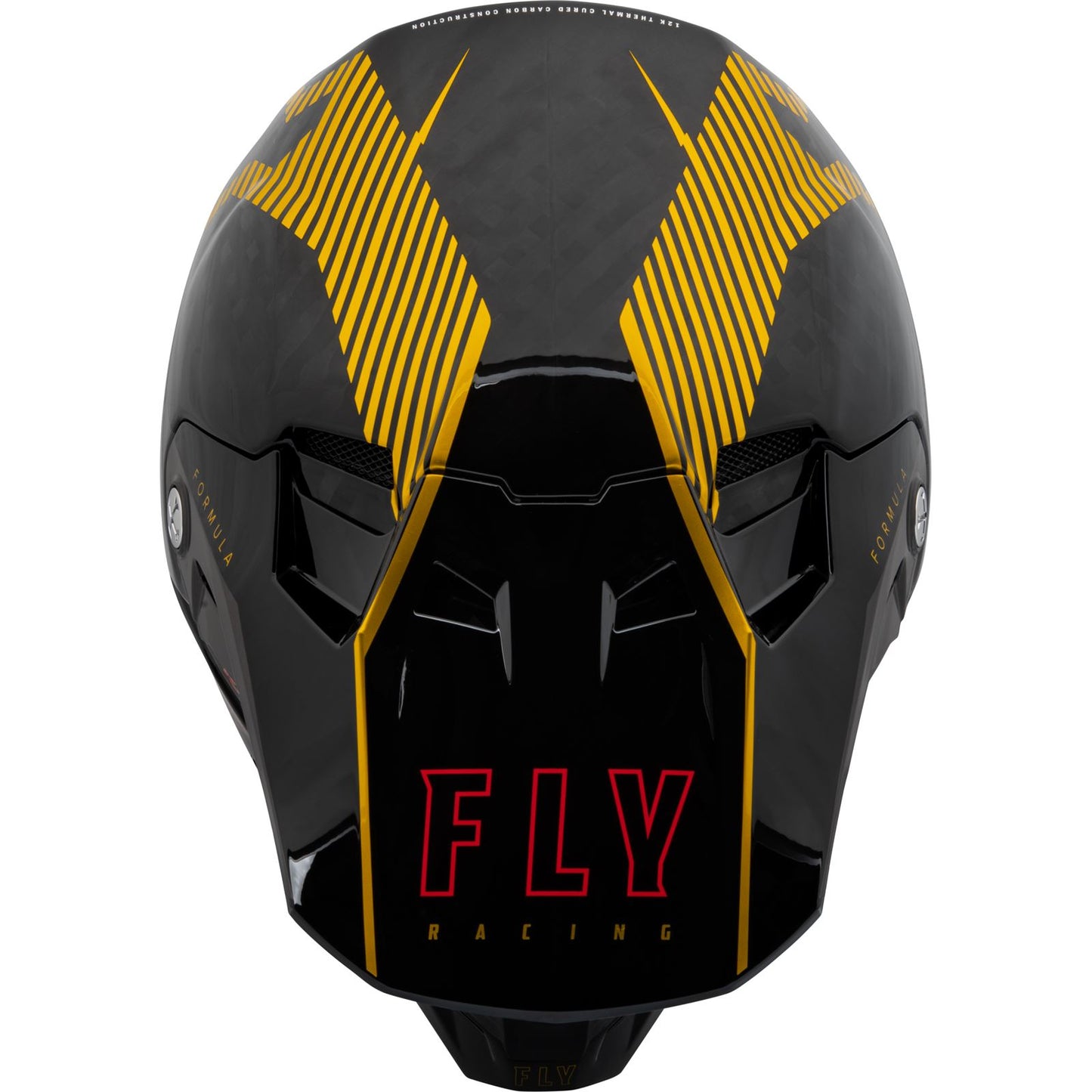 Fly Racing Youth Formula Carbon Tracer Helmet - Gold/Black - Youth Large 73-4441YL_907706