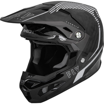 Fly Racing Formula Carbon Tracer Helmet - Silver/Black _907742