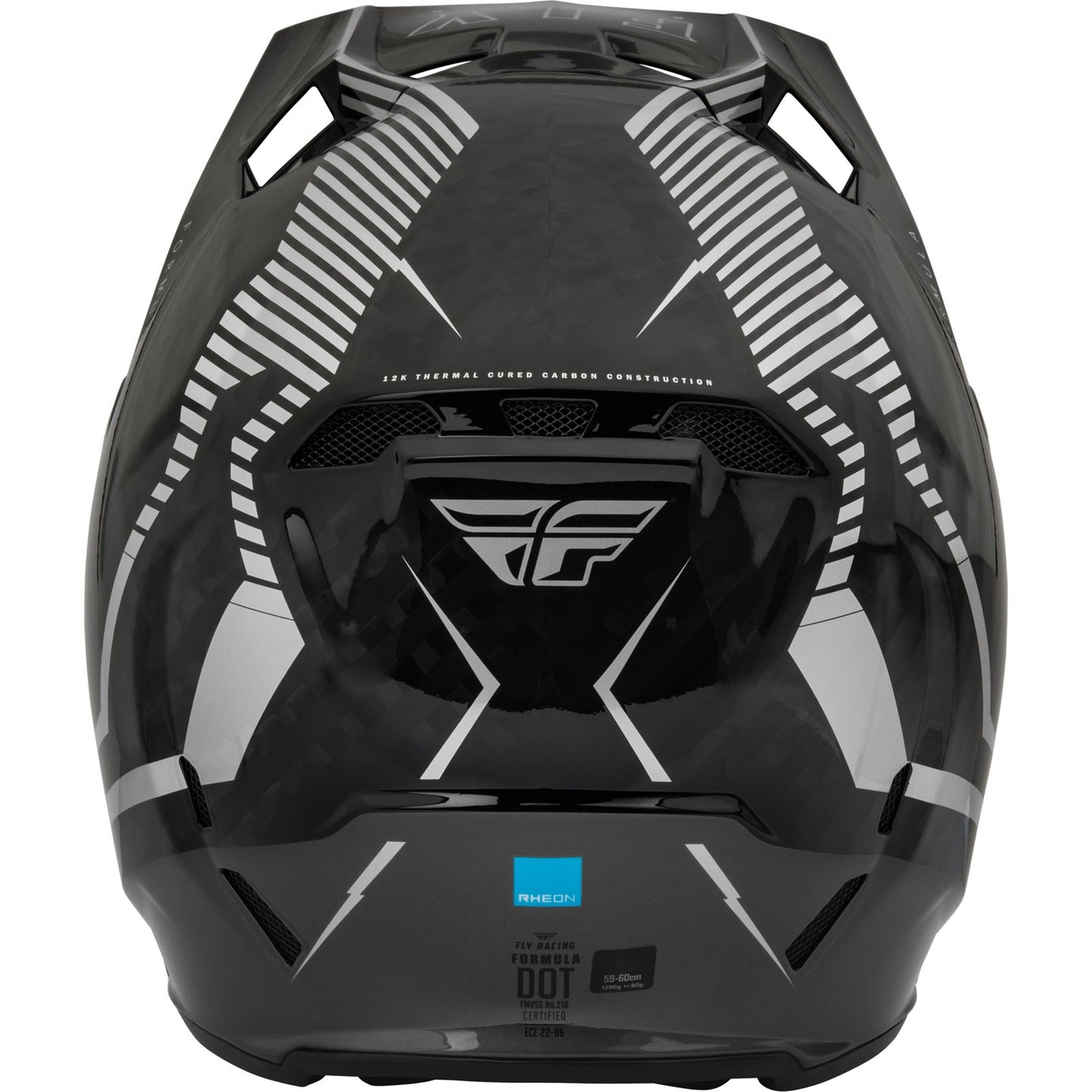 Fly Racing Formula Carbon Tracer Helmet - Silver/Black _907743
