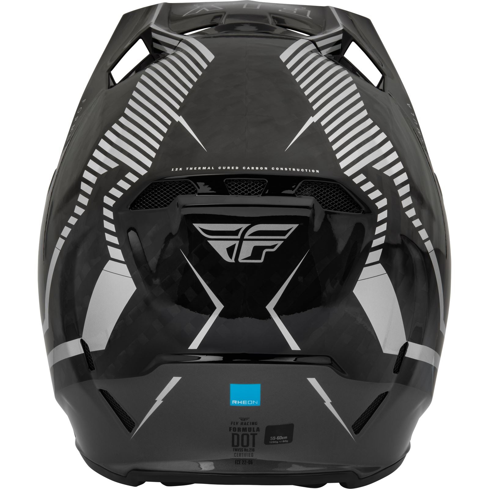 Fly Racing Formula Carbon Tracer Helmet - Silver/Black _907743