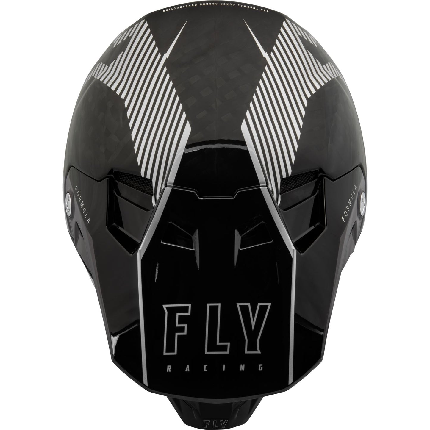 Fly Racing Formula Carbon Tracer Helmet - Silver/Black _907672