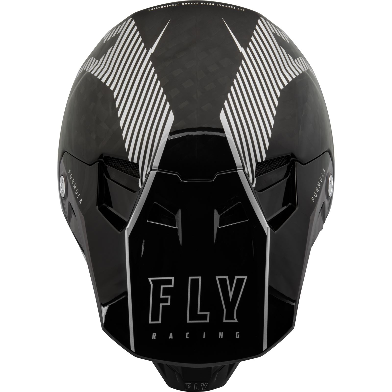 Fly Racing Formula Carbon Tracer Helmet - Silver/Black _907672