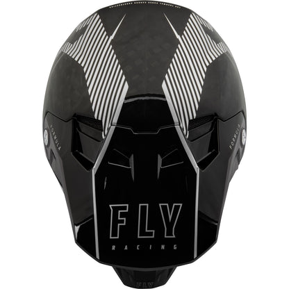 Fly Racing Formula Carbon Tracer Helmet - Silver/Black _907672