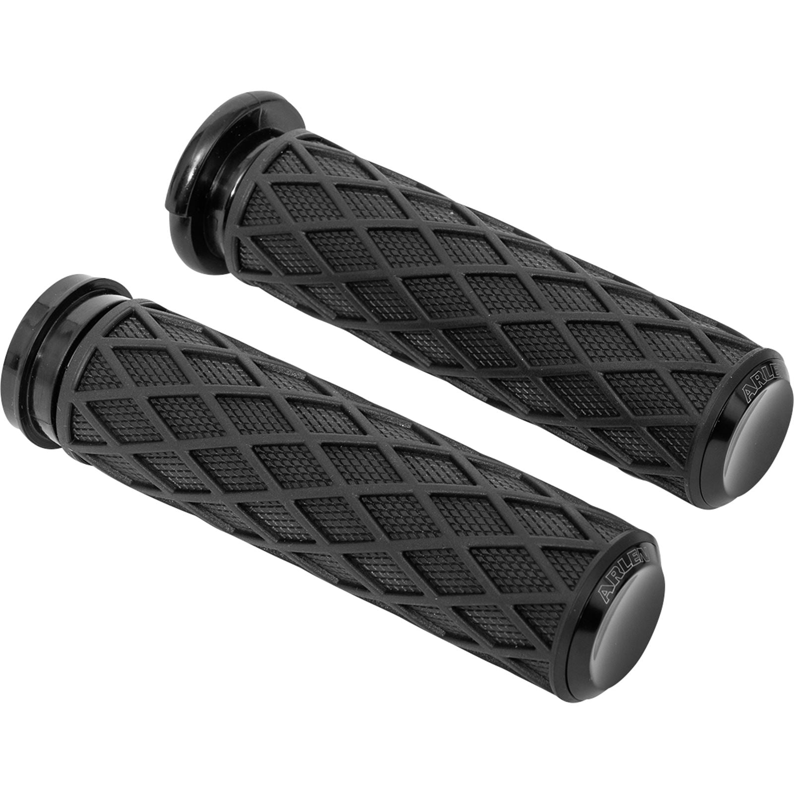 Arlen Ness Grips - Diamond - TBW - Black 500-007_907970