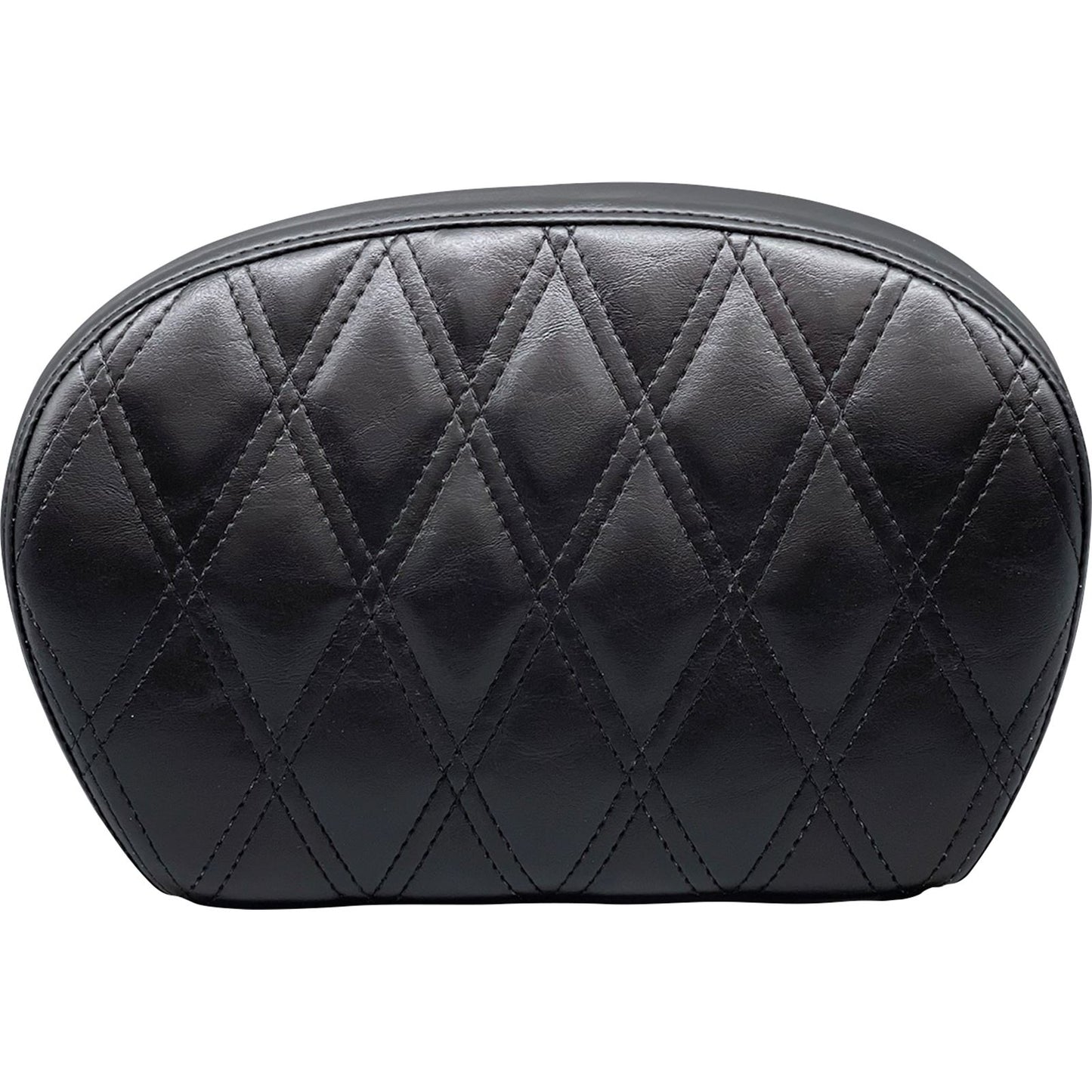 Le Pera Sissy Bar Pad - Double Diamond - Shiny Black L-SBP01DD-SH_1080406