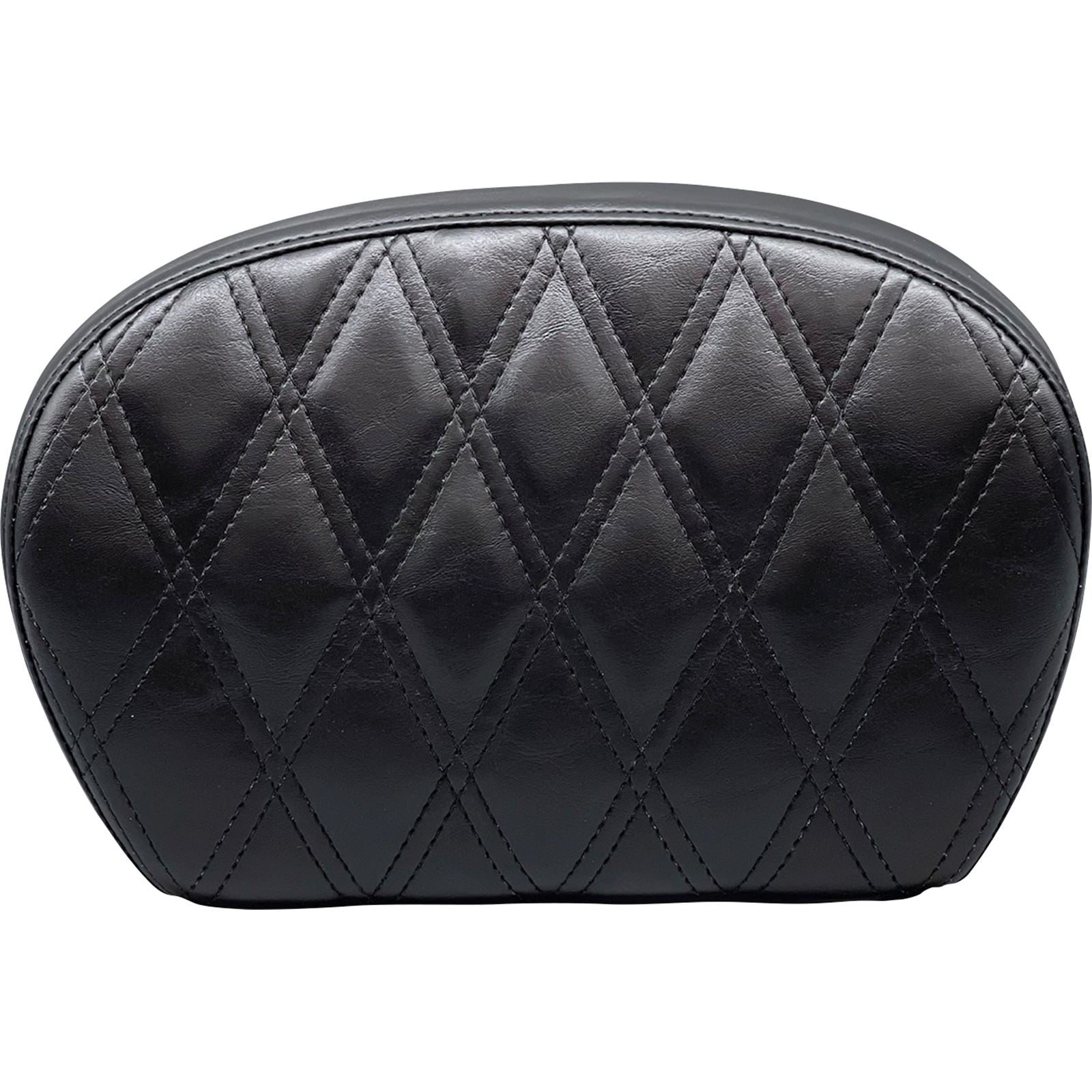 Le Pera Sissy Bar Pad - Double Diamond - Shiny Black L-SBP01DD-SH_1080406