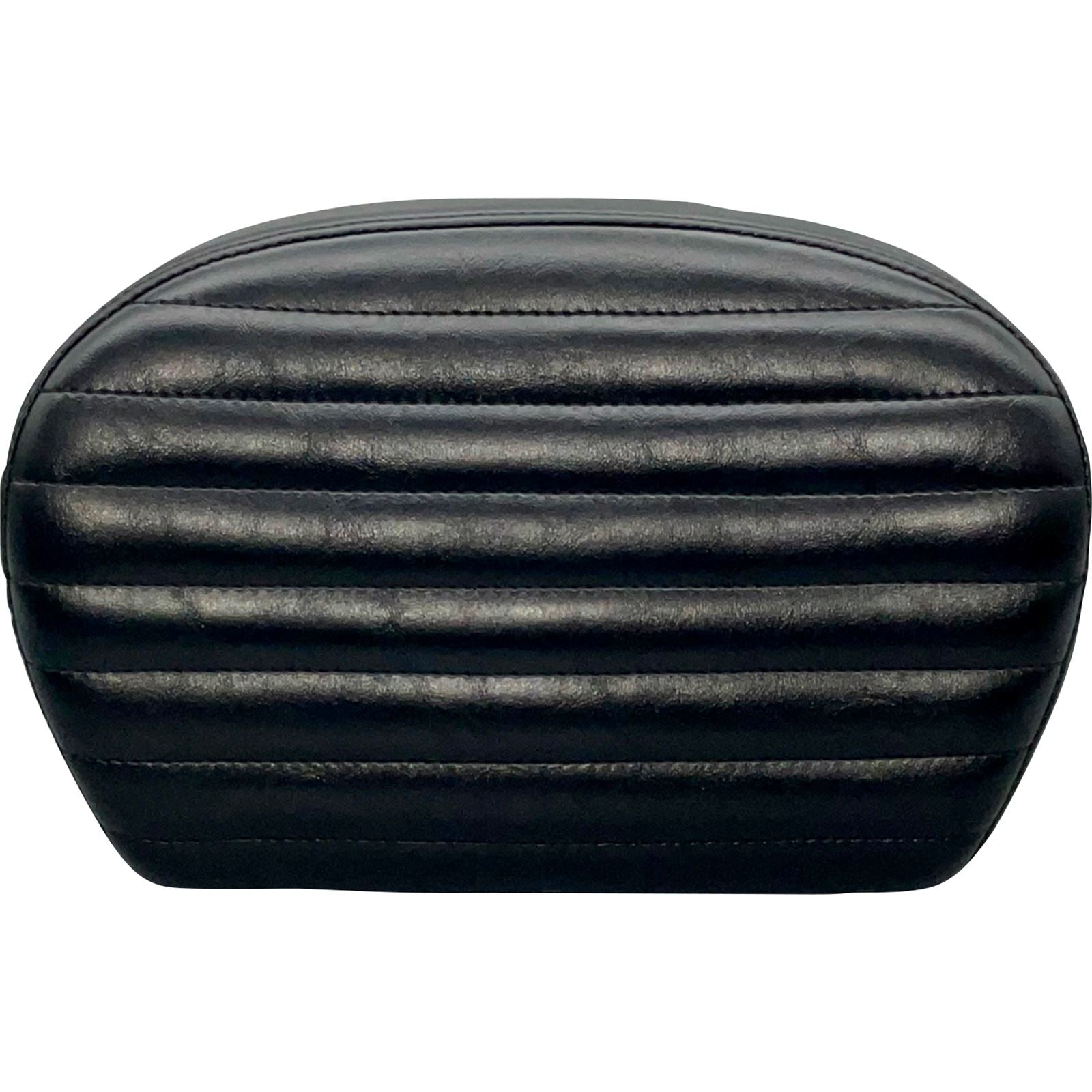 Le Pera Sissy Bar Pad - Pleated - Shiny Black L-SBP01PT-SH_1080397