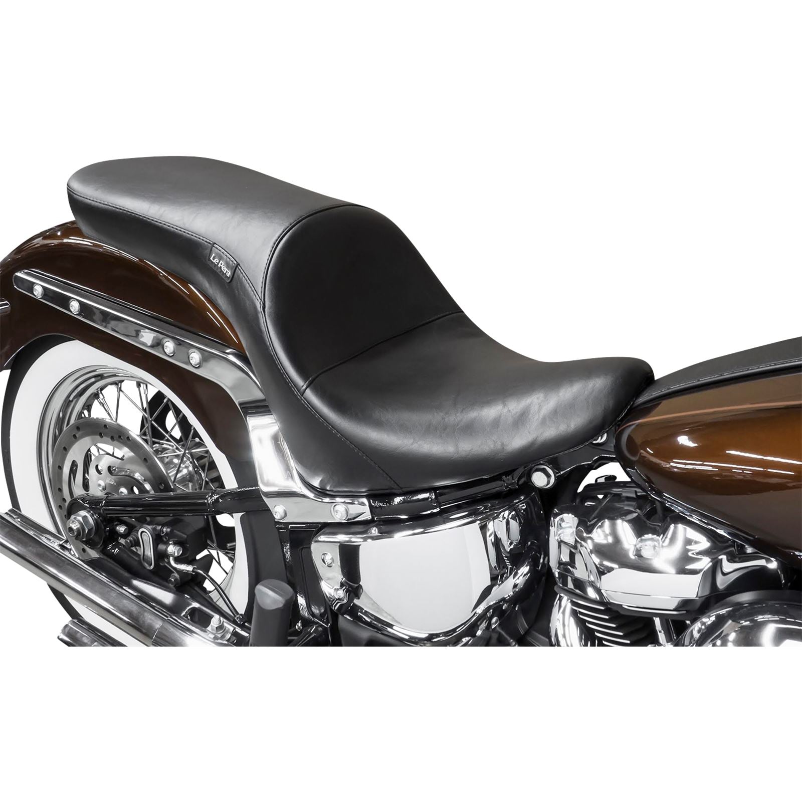 Le Pera Maverick Seat - Stitched - Black - FXLR/FLSB '18-'22 [MPN: LYR-910]_1080426