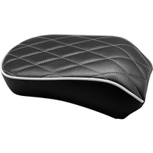 Le Pera Bare Bones Pillion Pad White Diamond Stitch - Black - FLDE/FLHC LYX-007PDMWTP_1080454
