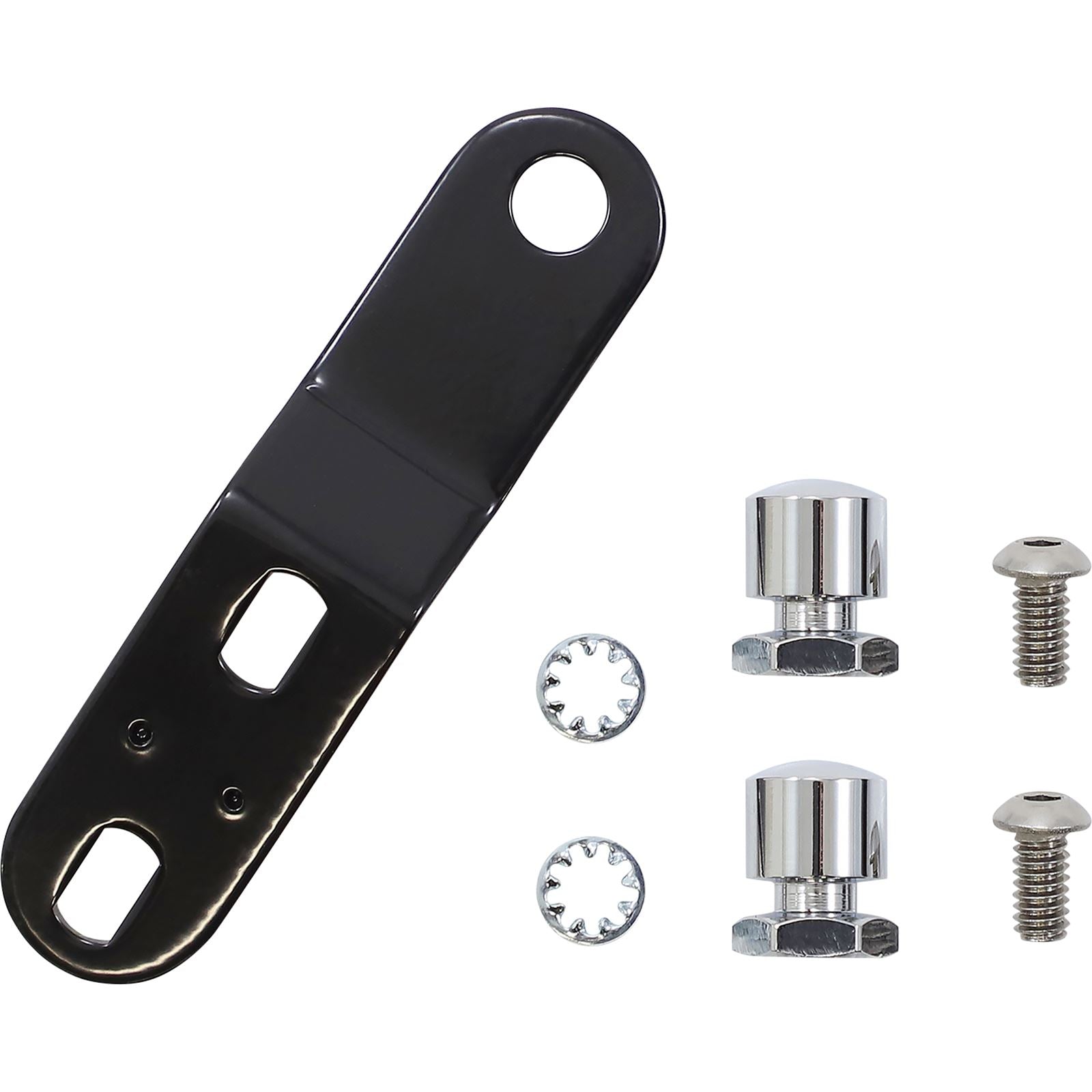 Le Pera Bare Bones Pillion Pad White Diamond Stitch - Black - FL/FX '18-22 LYB-007PDMWTP_1135834