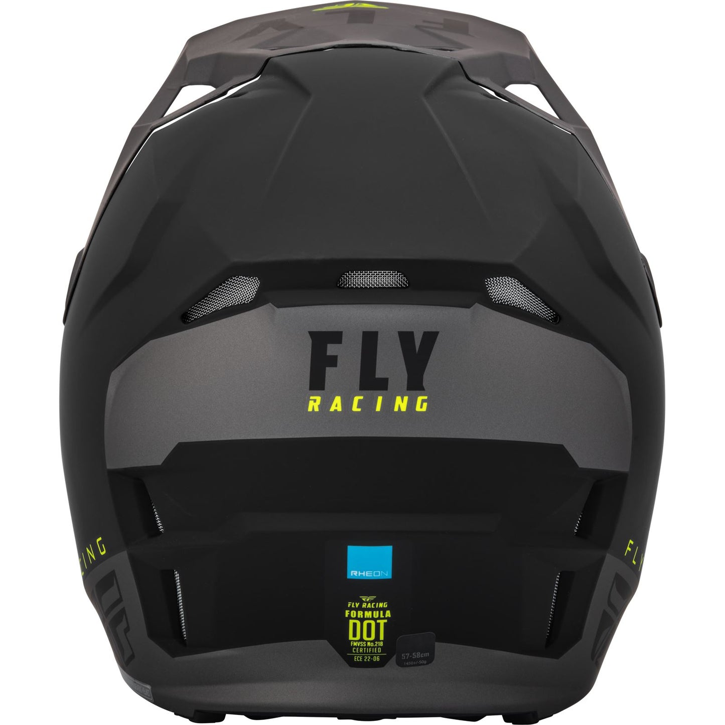 Fly Racing Formula CP Slant Helmet - Matte Black/Grey/Hi-Vis_910423