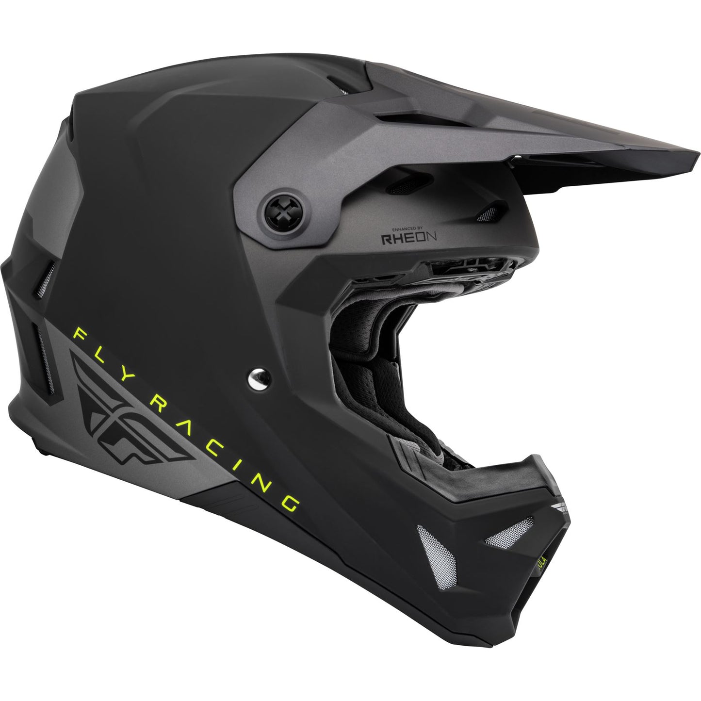 Fly Racing Formula CP Slant Helmet - Matte Black/Grey/Hi-Vis_910425