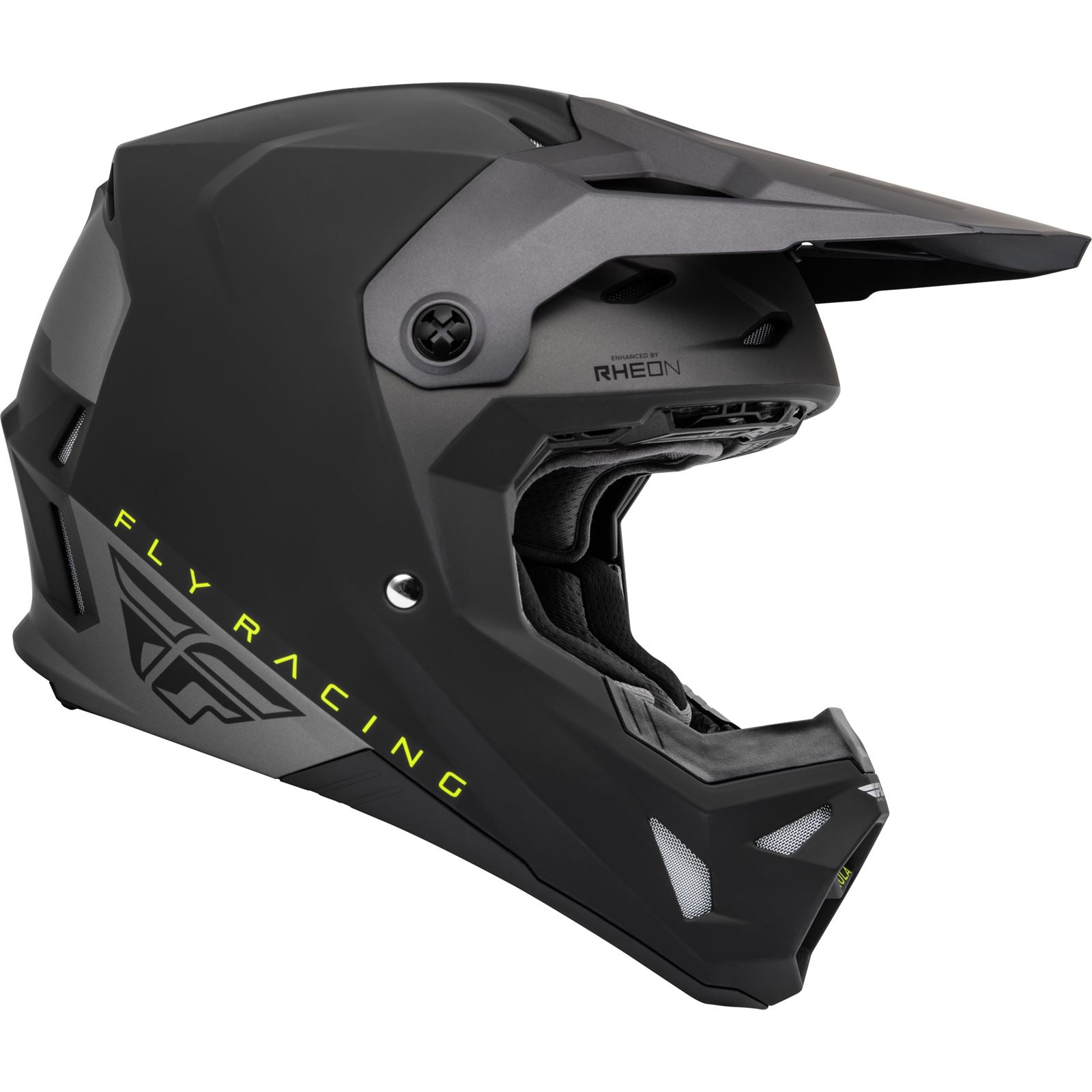 Fly Racing Formula CP Slant Helmet - Matte Black/Grey/Hi-Vis_910425