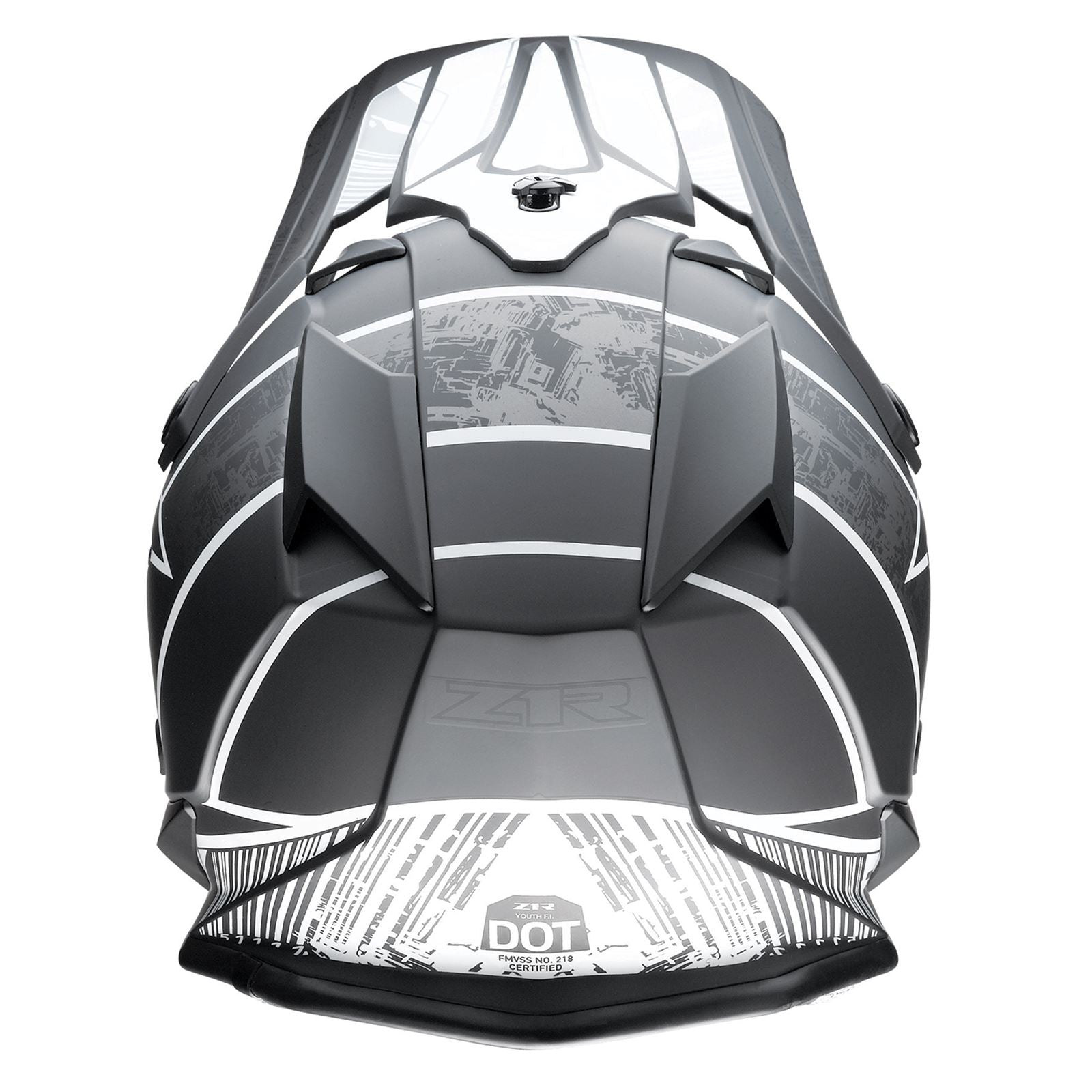 Z1R Youth F.I. Helmet - Fractal - MIPS® - Matte Black - Medium 0111-1509_911955