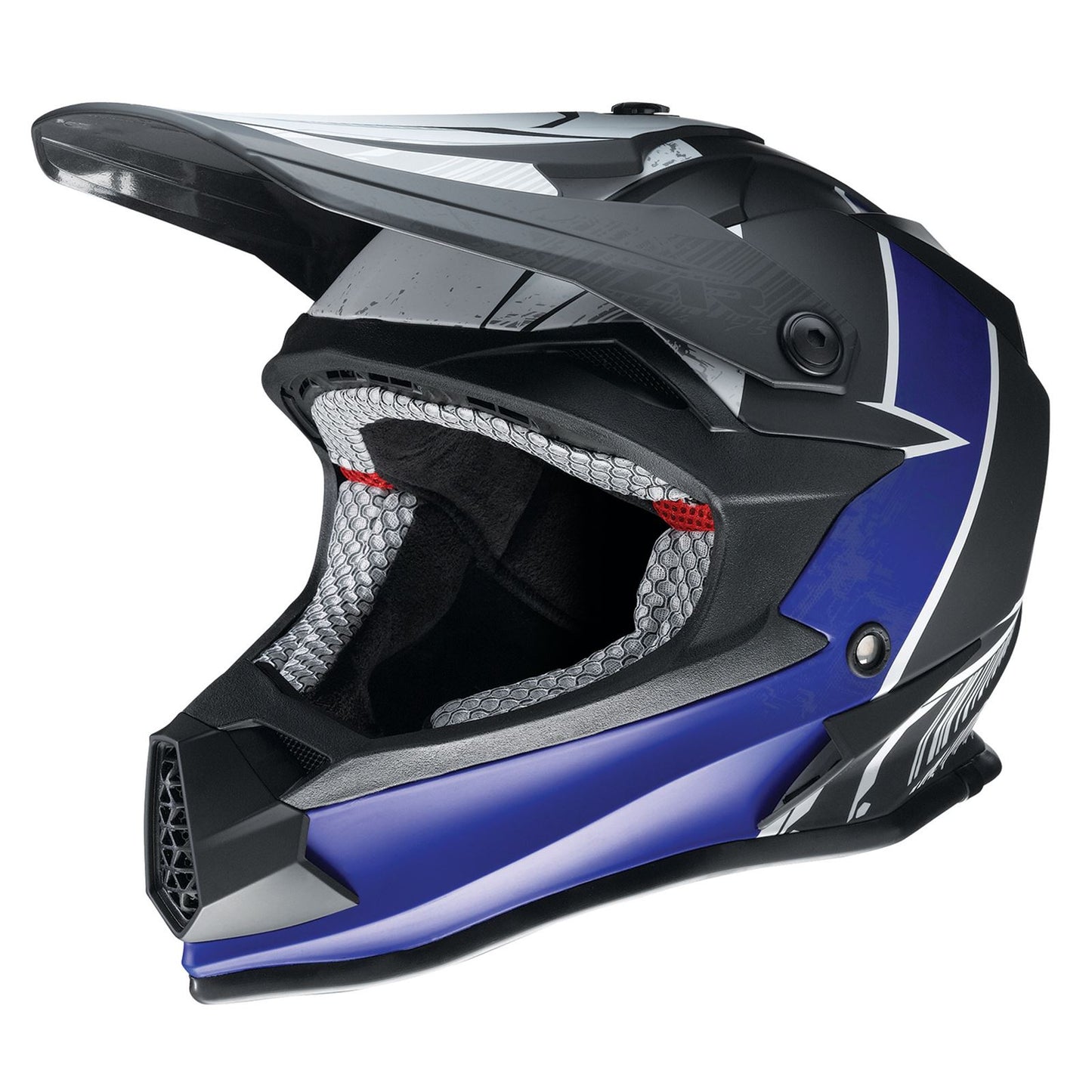 Z1R Youth F.I. Helmet - Fractal - MIPS® - Matte Black/Blue_912014