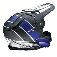 Z1R Youth F.I. Helmet - Fractal - MIPS® - Matte Black/Blue_912015