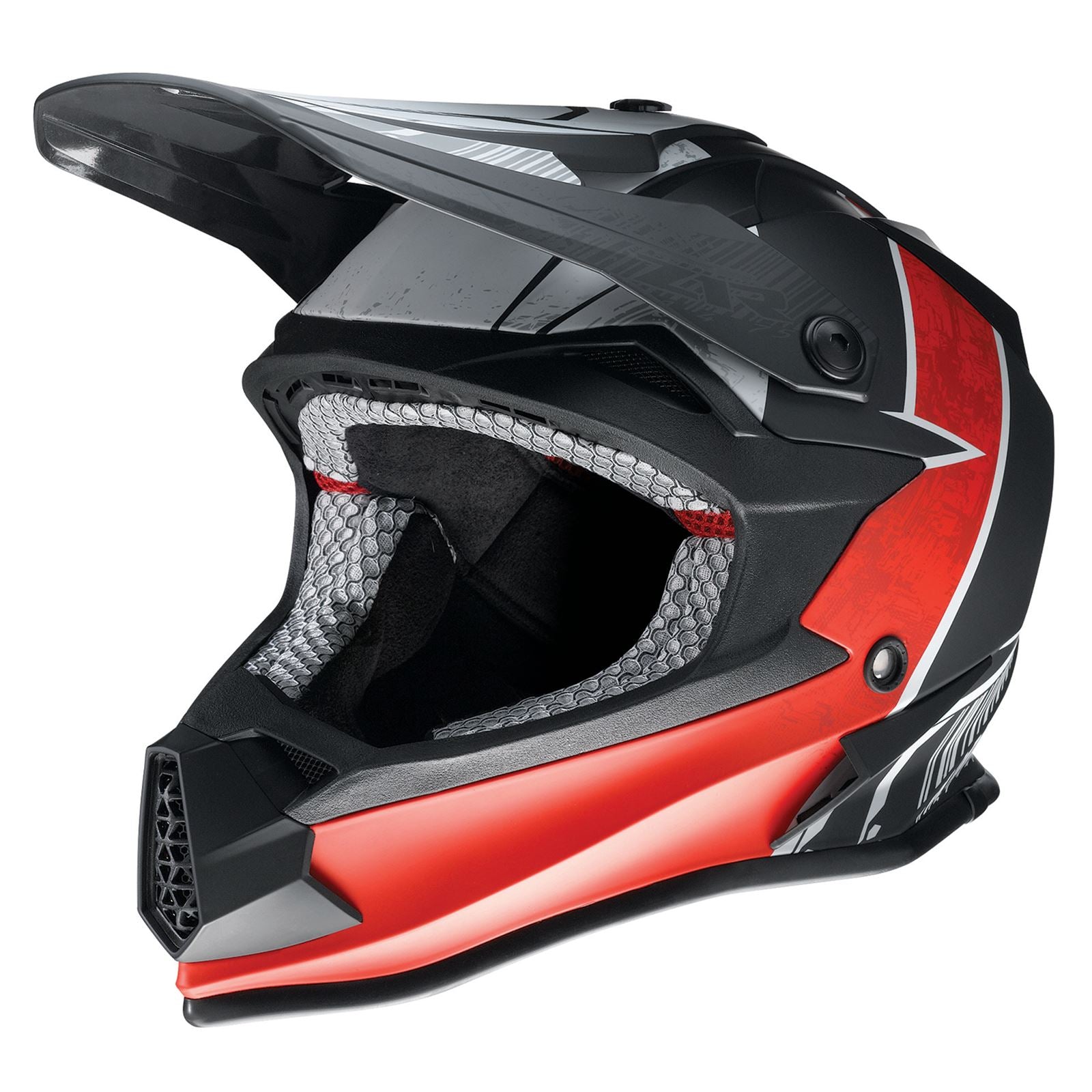 Z1R Youth F.I. Helmet - Fractal - MIPS® - Matte Black/Red - Medium 0111-1518_911932