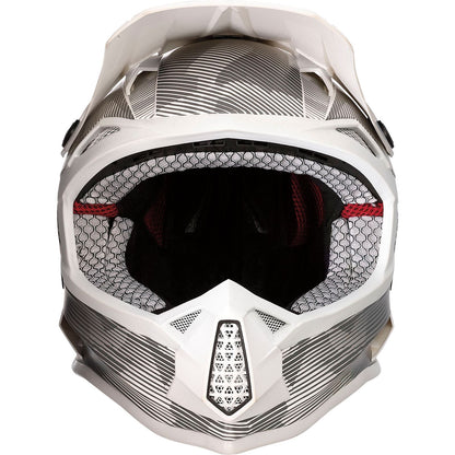 Moose Offroad Youth F.I. Helmet - Agroid Camo - MIPS® - Gray/White_912045