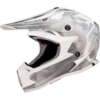 Moose Offroad Youth F.I. Helmet - Agroid Camo - MIPS® - Gray/White_912046