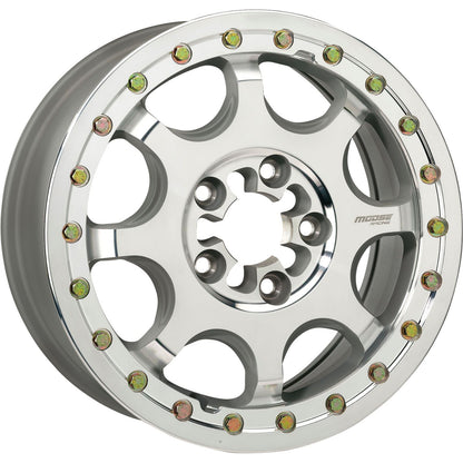 Moose Offroad Wheel - 351X 5-Lug Beadlock - Front/Rear - Machined Black 351BM157545CF64_1153839