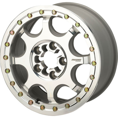 Moose Offroad Wheel - 351X 5-Lug Beadlock - Front/Rear - Machined Black 351BM157545CF64_1153838