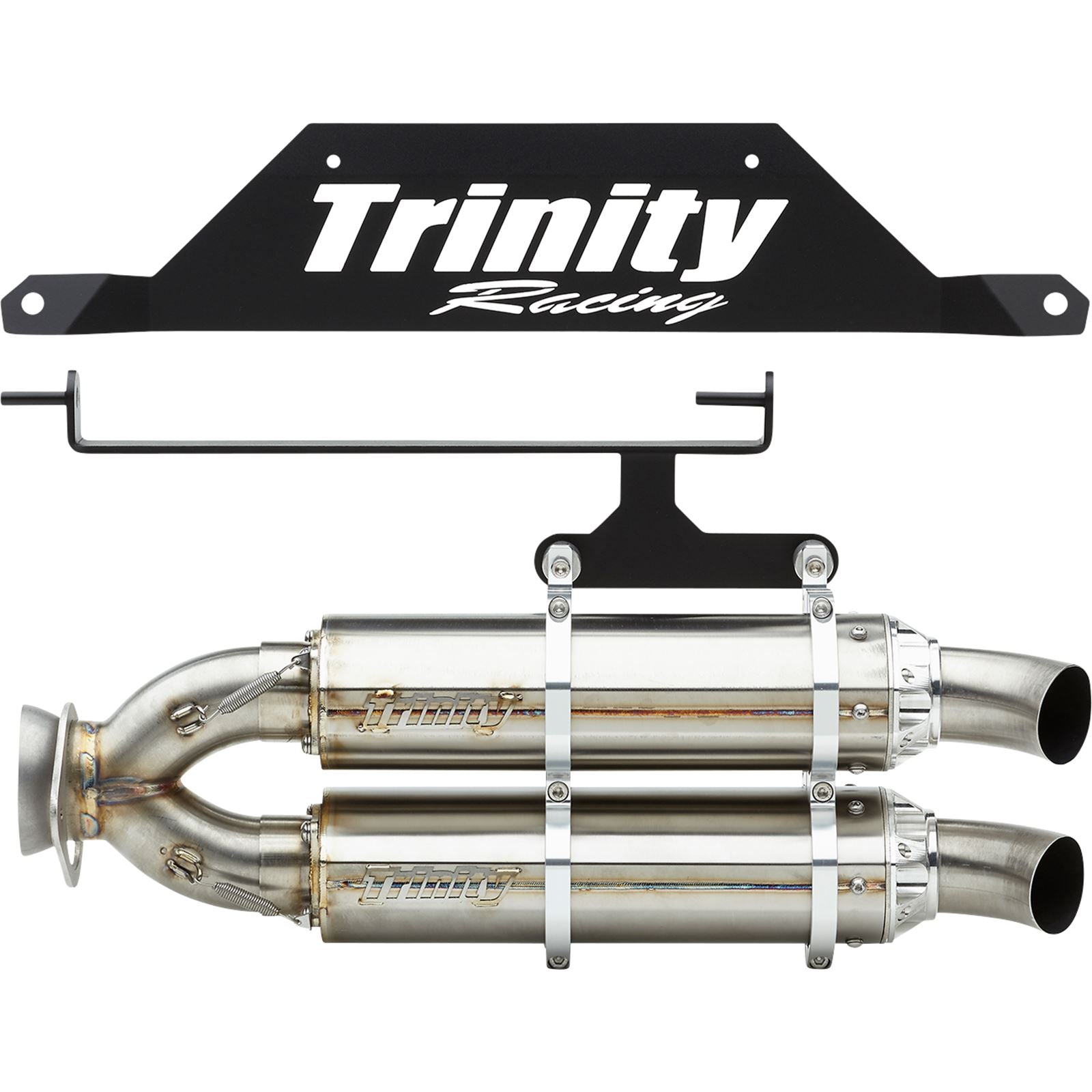 Trinity Racing Slip-On Muffler - Stainless Steel for Polaris [MPN: TR4182S]_1136100
