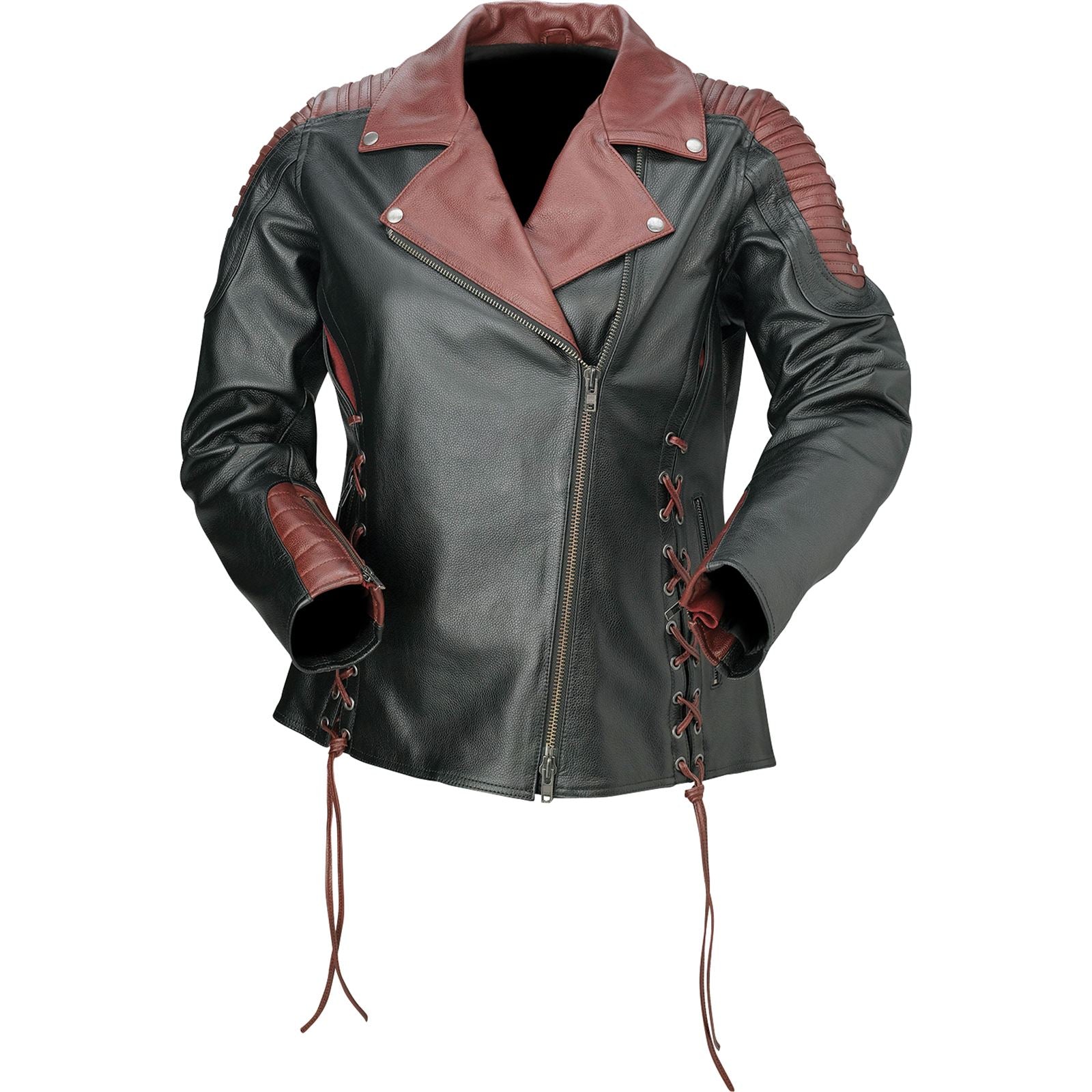Z1R Women's Combiner Leather Jacket_912406
