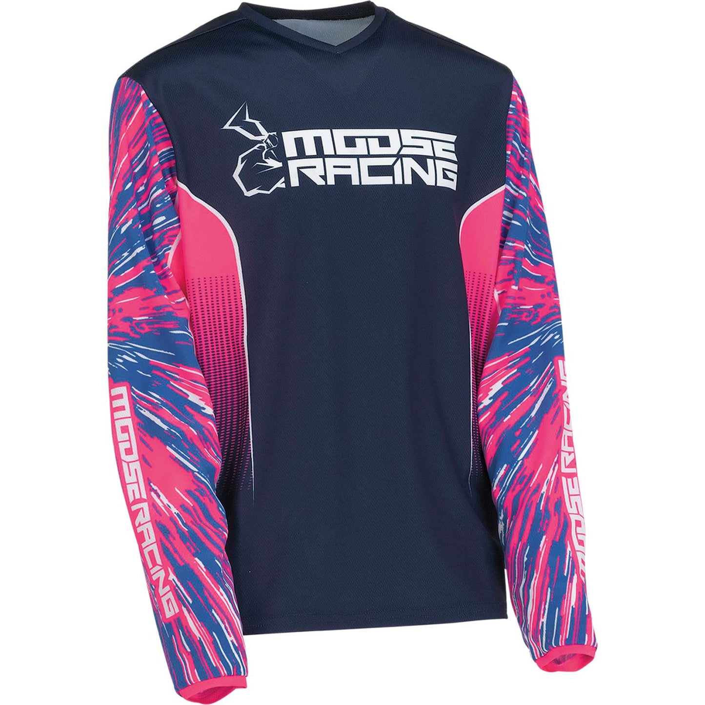 Moose Offroad Youth Agroid Jersey - Pink/Blue _913160