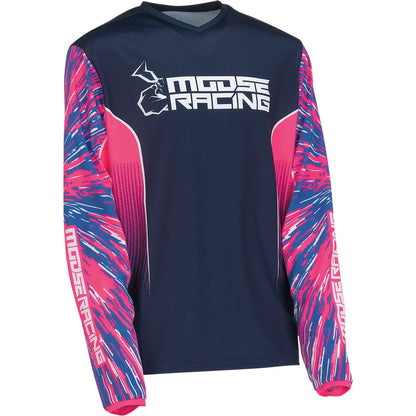 Moose Offroad Youth Agroid Jersey - Pink/Blue _913160