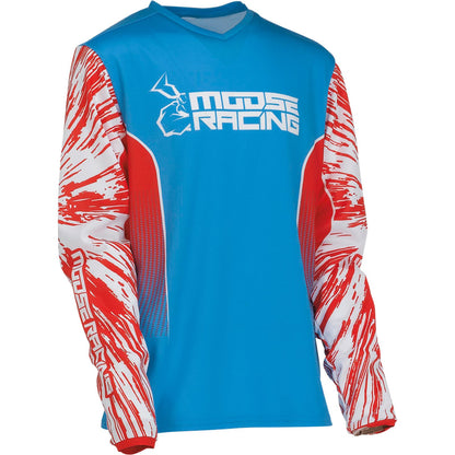 Moose Offroad Youth Agroid Jersey - Red/White/Blue _913175