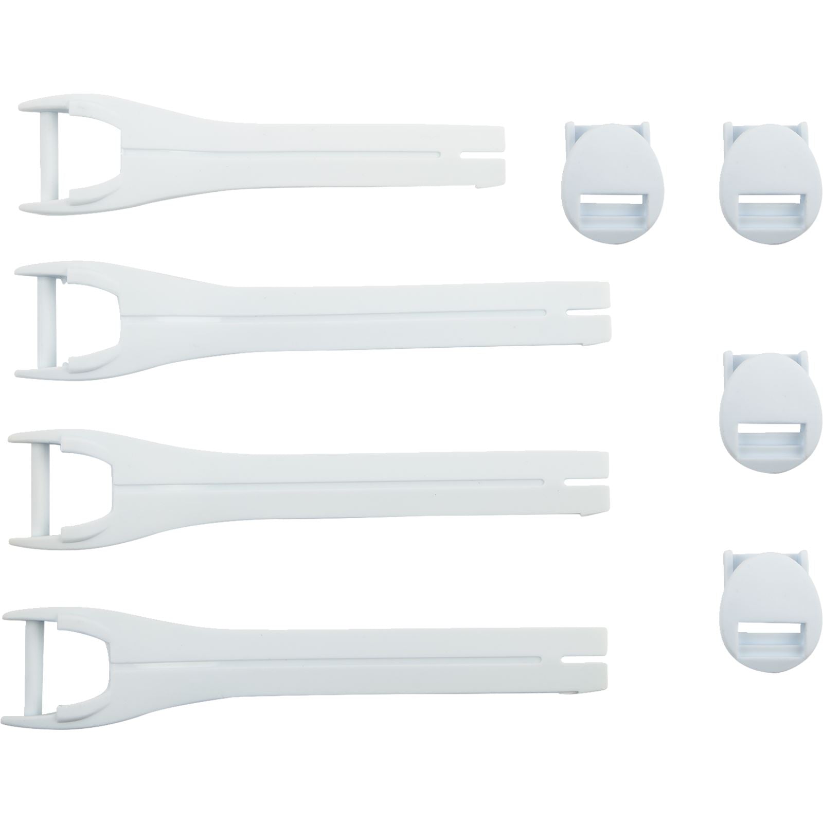 Moose Offroad Qualifier Boot Strap Kit - White - Size 7-9 3430-1012_1157207