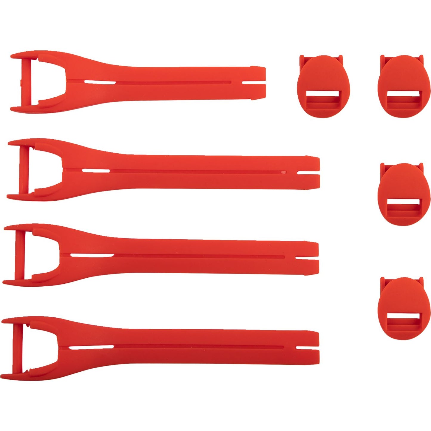 Moose Offroad Qualifier Boot Strap Kit - Red - Size 7-9 3430-1013_1157206