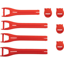 Moose Offroad Qualifier Boot Strap Kit - Red - Size 7-9 3430-1013_1157206