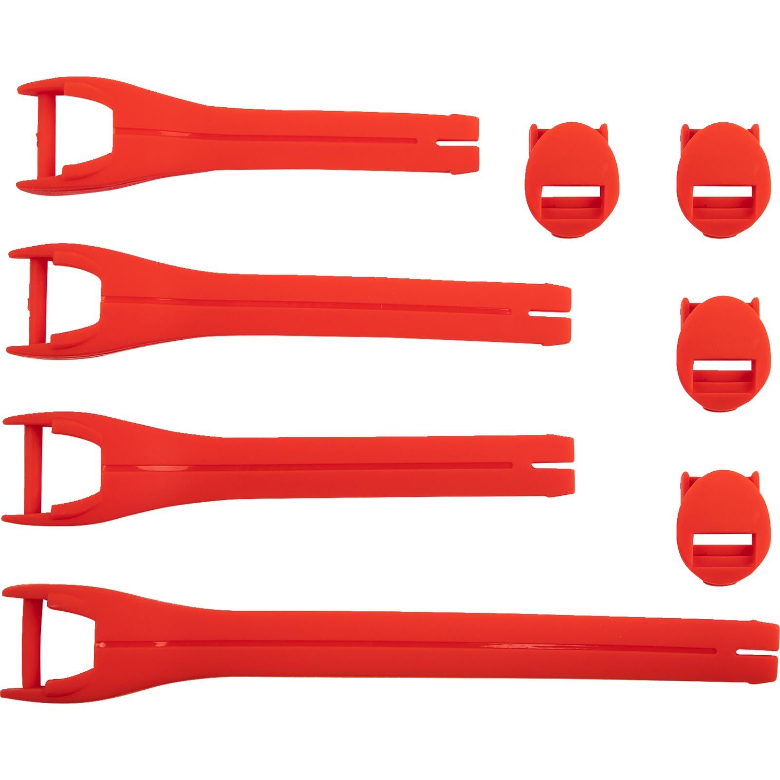 Moose Offroad Qualifier Boot Strap Kit - Red - Size 10-15 3430-1018_1157202