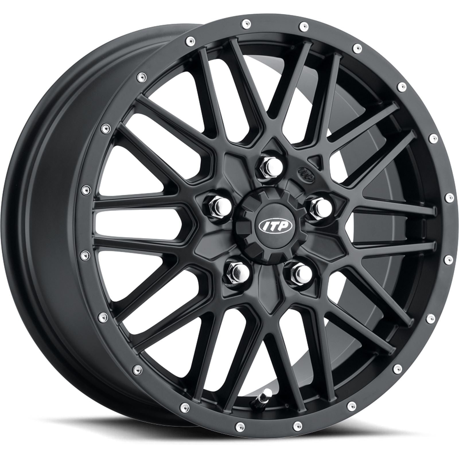 ITP Hurricane Wheel for Polaris - Black - 15 x 7 - 5/4.5 (6+1) 15RB545BX_914730