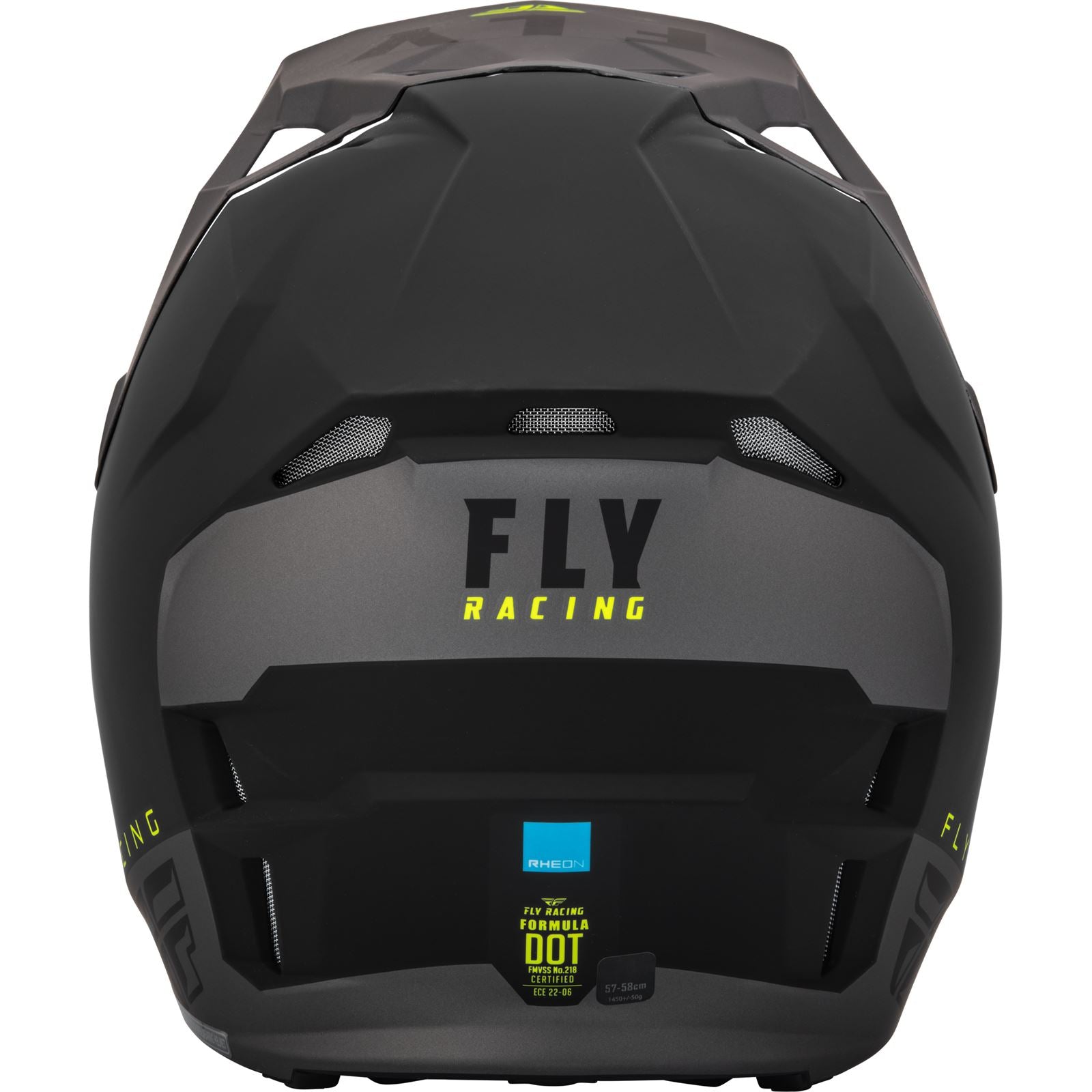 Fly Racing Youth Formula CP Slant Helmet - Matte Black/Grey/Hi-Vis - Large 73-0030YL_914727