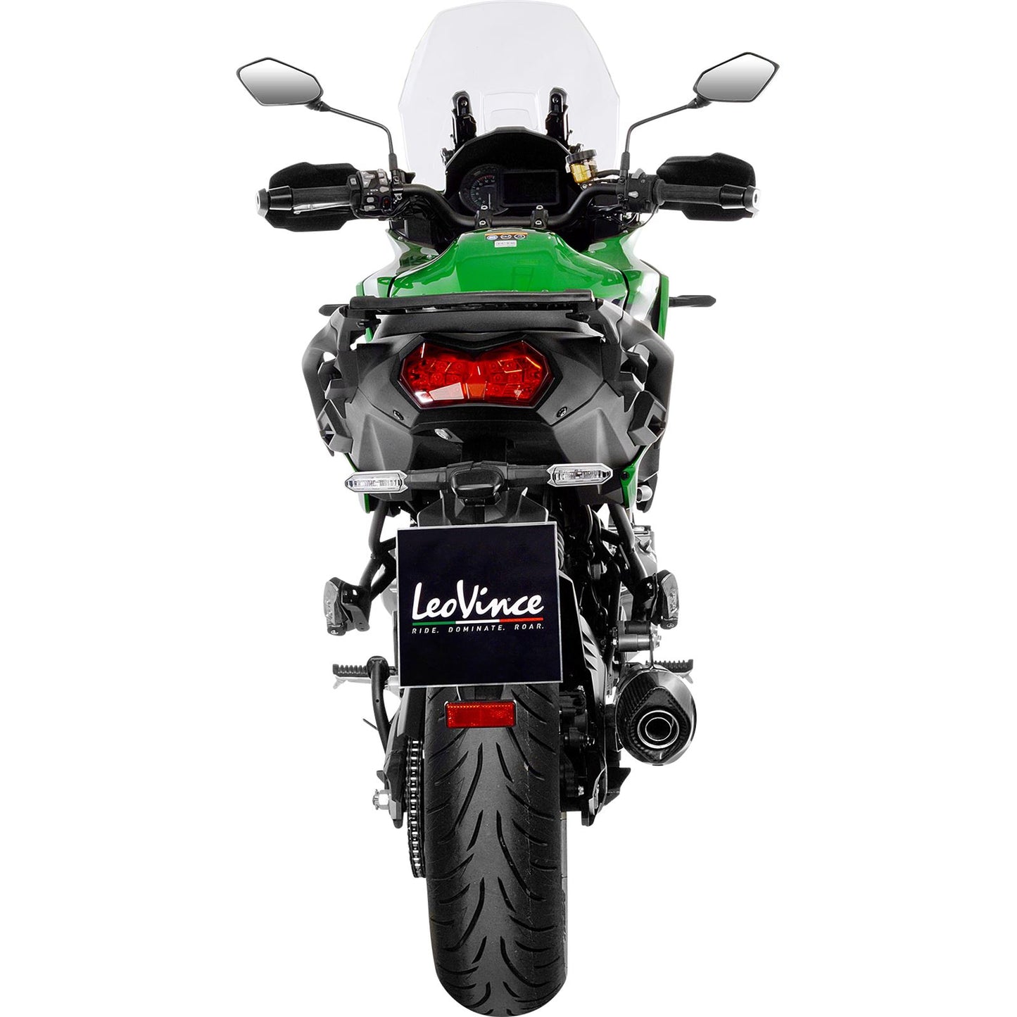 Leovince Nero Slip-On Muffler - Black for Kawasaki/Honda [MPN: 14057]_914800