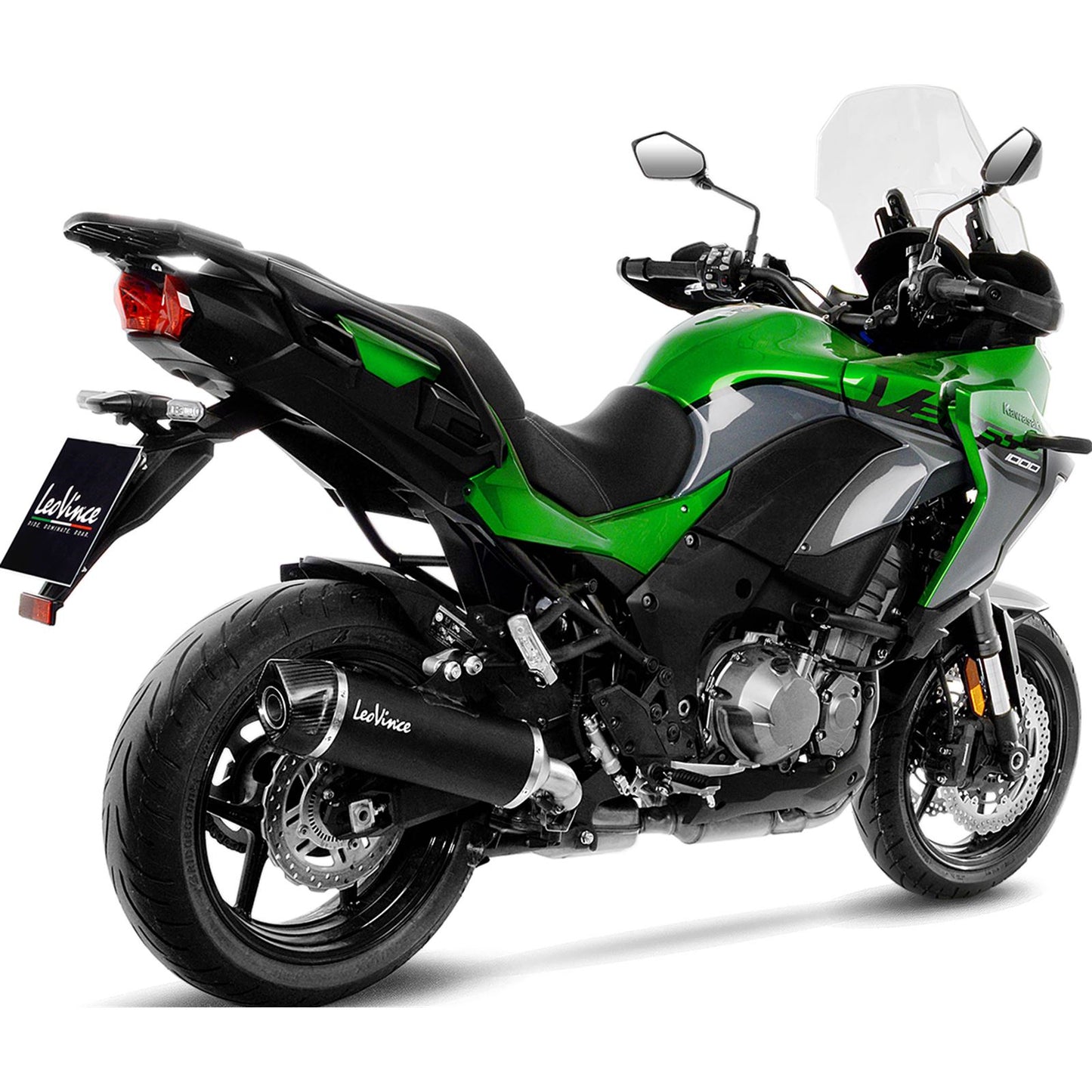 Leovince Nero Slip-On Muffler - Black for Kawasaki/Honda [MPN: 14057]_914801