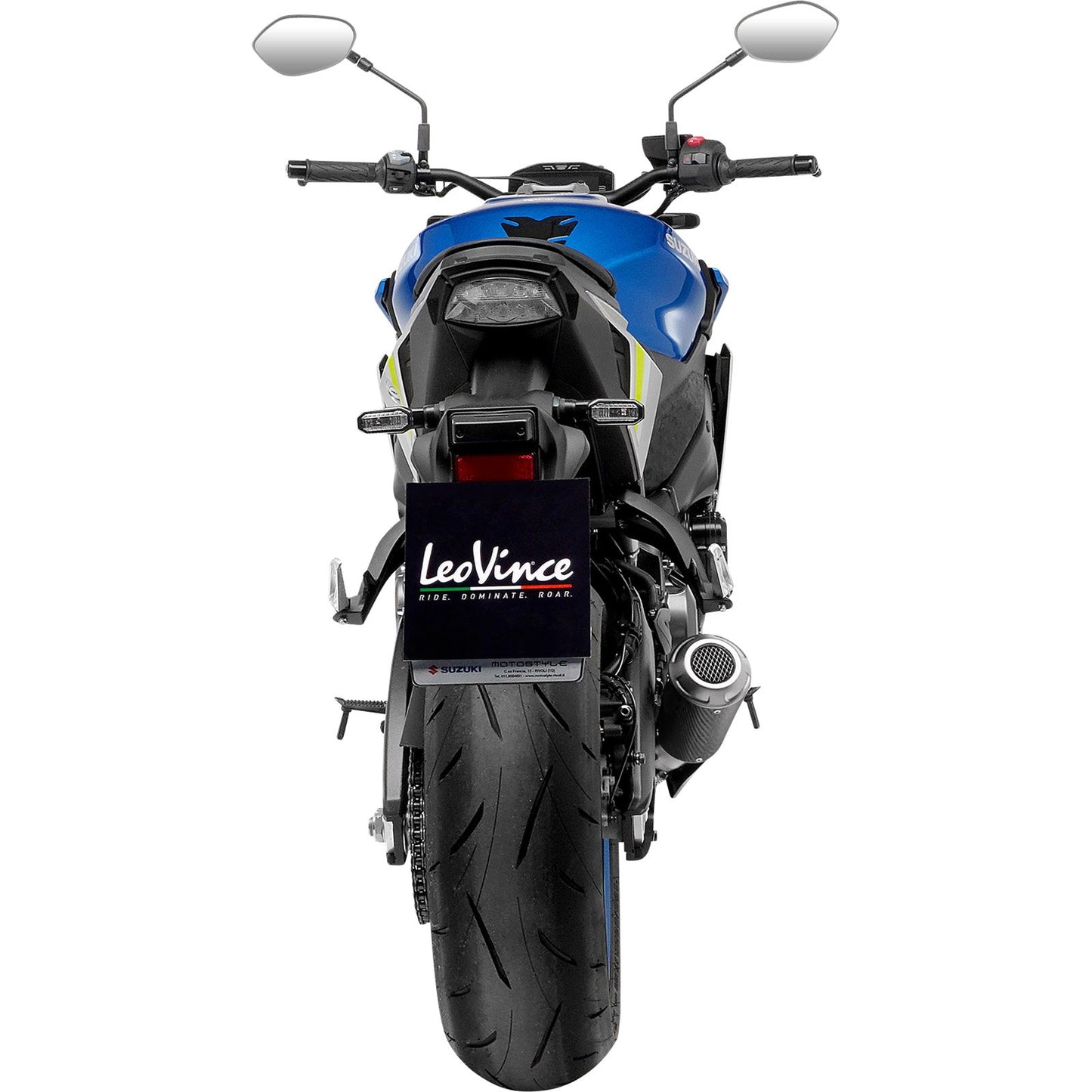 LeoVince LV-10 Slip-On Muffler - Carbon Fiber for Suzuki [MPN: 15245C]_914849